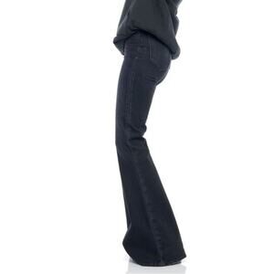 FP - Sandrine Rose Super Flare Destroyed Black High-rise Jeans - NWT - Size 31